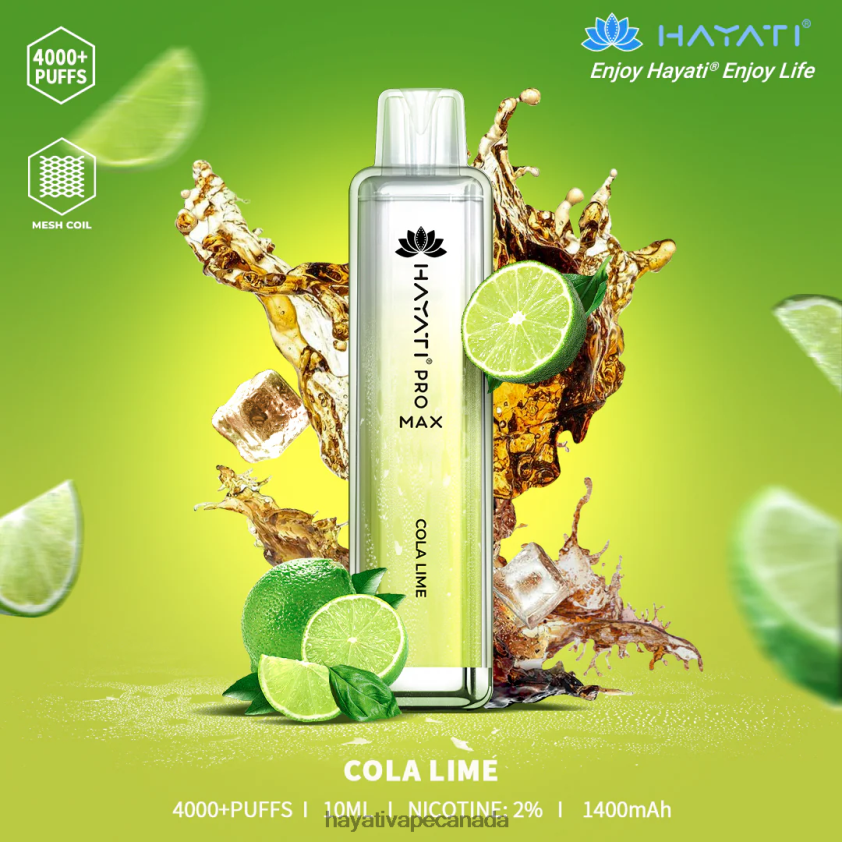 Hayati Ottawa - 2LHDP8101 Hayati Pro Max Disposable Cola Lime