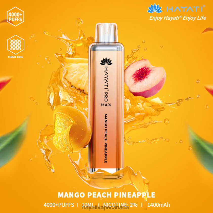 Hayati Ottawa - 2LHDP8111 Hayati Pro Max Disposable Mango Peach Pineapple