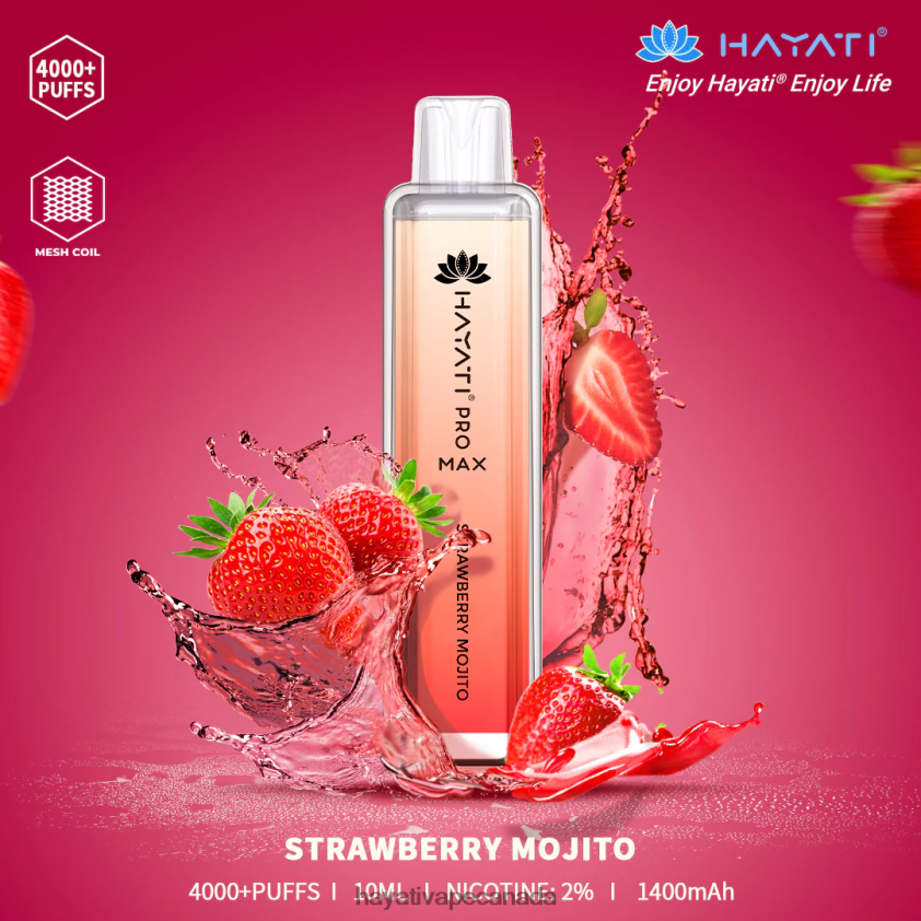 Hayati Ottawa - 2LHDP8121 Hayati Pro Max Disposable Strawberry Mojito