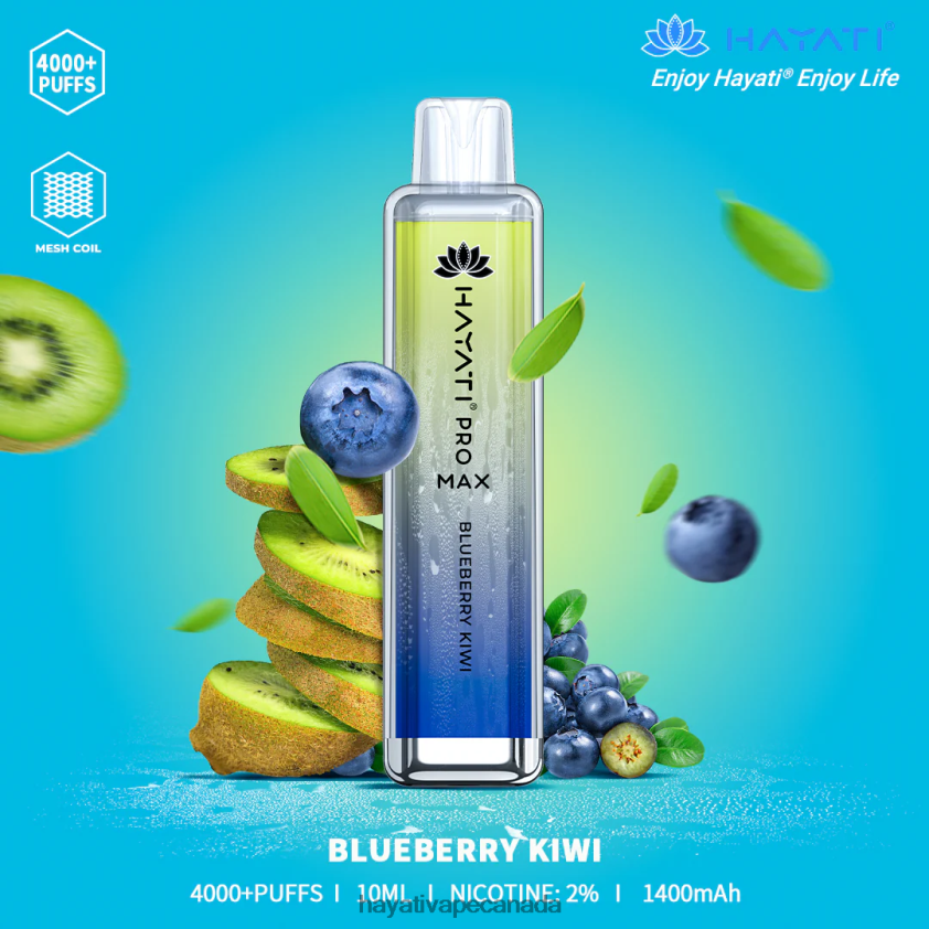 Hayati Price Canada - 2LHDP898 Hayati Pro Max Disposable Blueberry Kiwi
