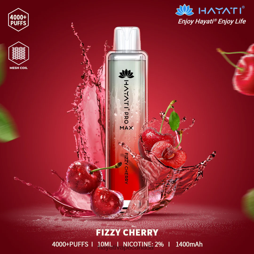 Hayati Toronto - 2LHDP8103 Hayati Pro Max Disposable Fizzy Cherry