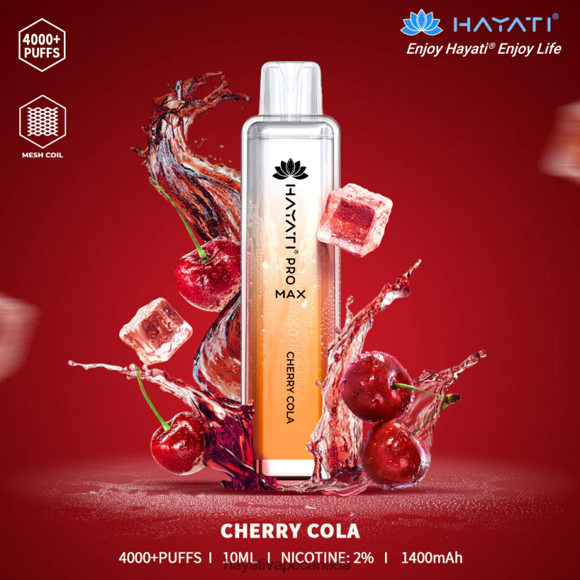 Hayati Vape Canada - 2LHDP8100 Hayati Pro Max Disposable Cherry Cola
