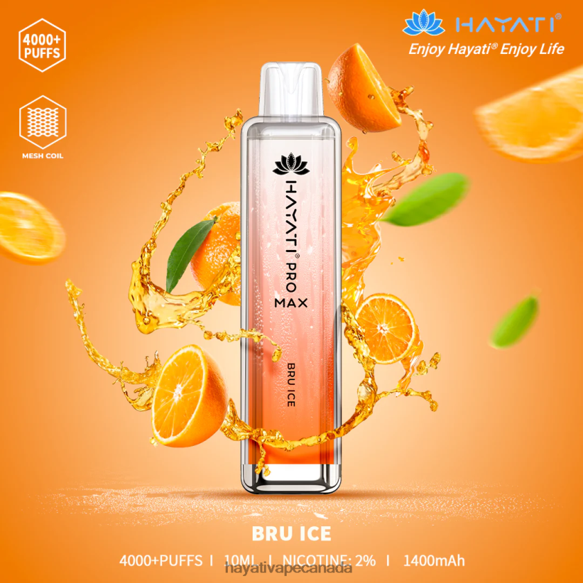 Hayati Vape Canada - 2LHDP8130 Hayati Pro Max Disposable Bru Ice