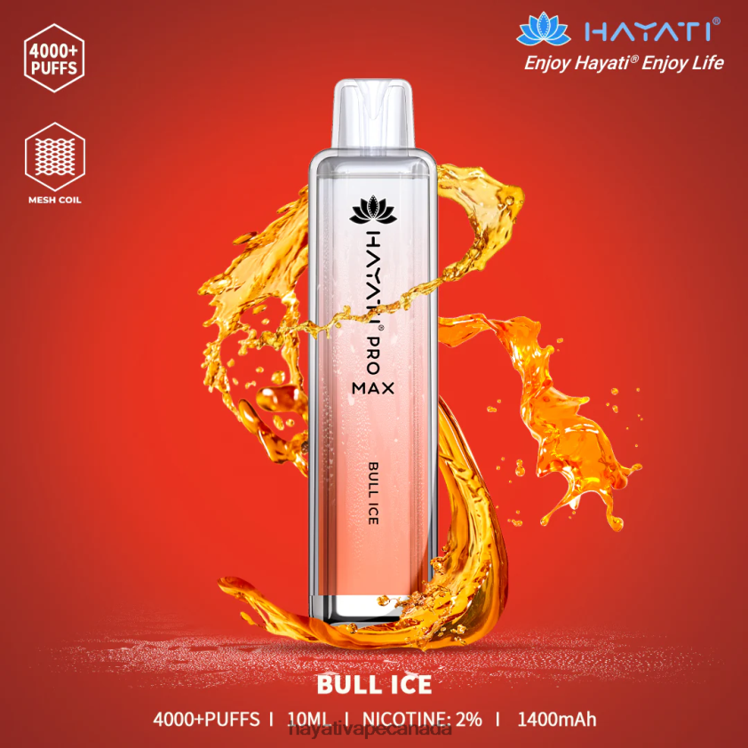 Hayati Vape Canada - 2LHDP8132 Hayati Pro Max Disposable Bull Ice