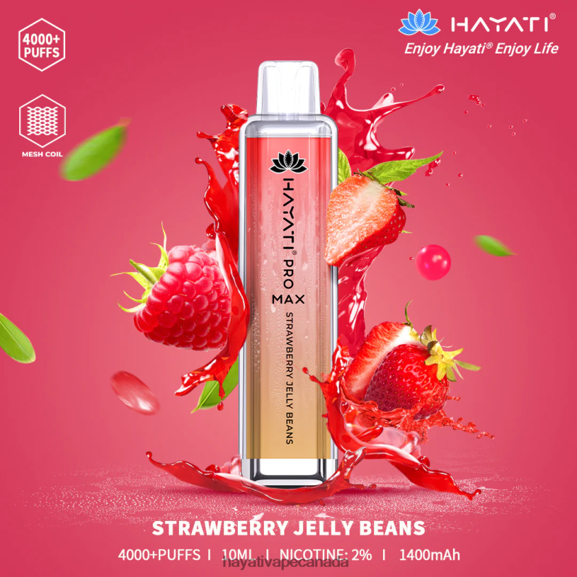 Hayati Vape Canada - 2LHDP8142 Hayati Pro Max Disposable Strawberry Jelly beans