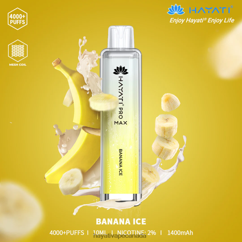 Hayati Vape Canada - 2LHDP890 Hayati Pro Max Disposable Banana Ice