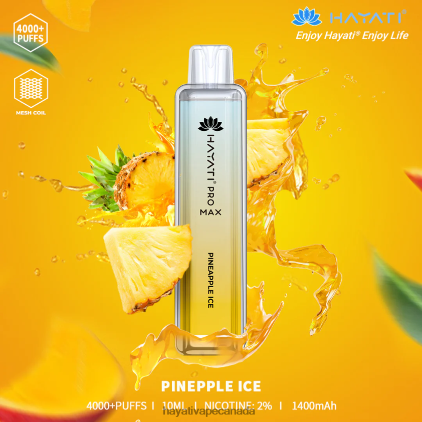 Hayati Vape Flavours - 2LHDP8114 Hayati Pro Max Disposable Pineapple Ice
