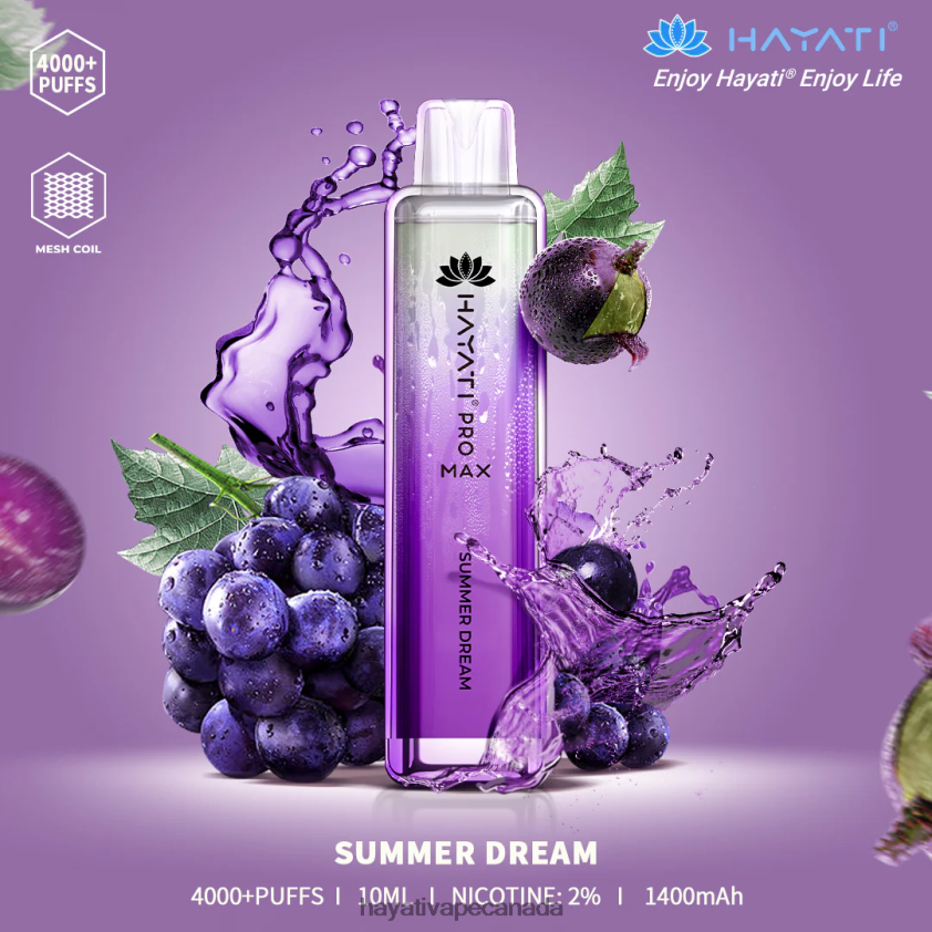 Hayati Vape Flavours - 2LHDP8124 Hayati Pro Max Disposable Summer Dream
