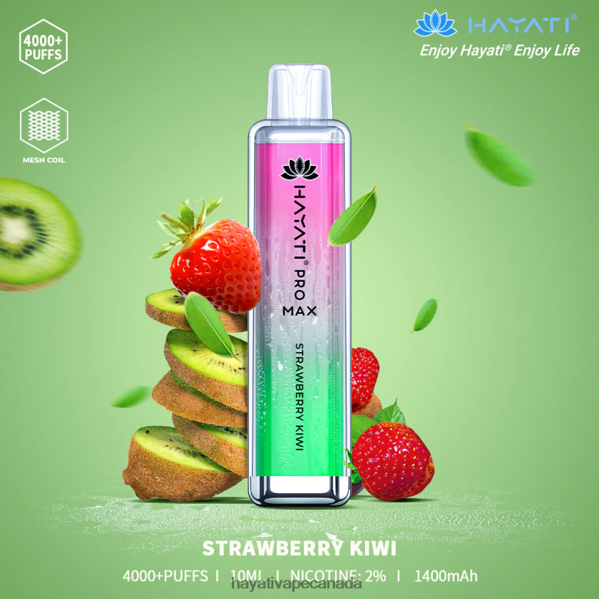 Hayati Vape Flavours - 2LHDP8134 Hayati Pro Max Disposable Strawberry Kiwi