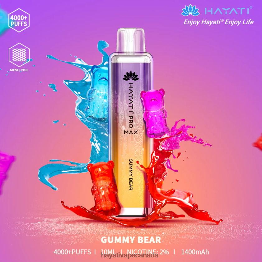 Hayati Vape Liquid - 2LHDP8105 Hayati Pro Max Disposable Gummy Bear