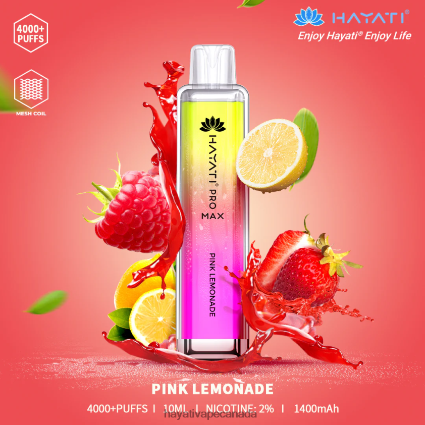 Hayati Vape Liquid - 2LHDP8115 Hayati Pro Max Disposable Pink Lemonade