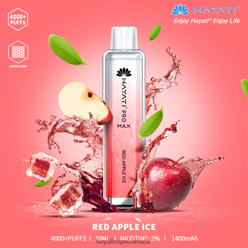 Hayati Vape Review - 2LHDP8116 Hayati Pro Max Disposable Red Apple Ice