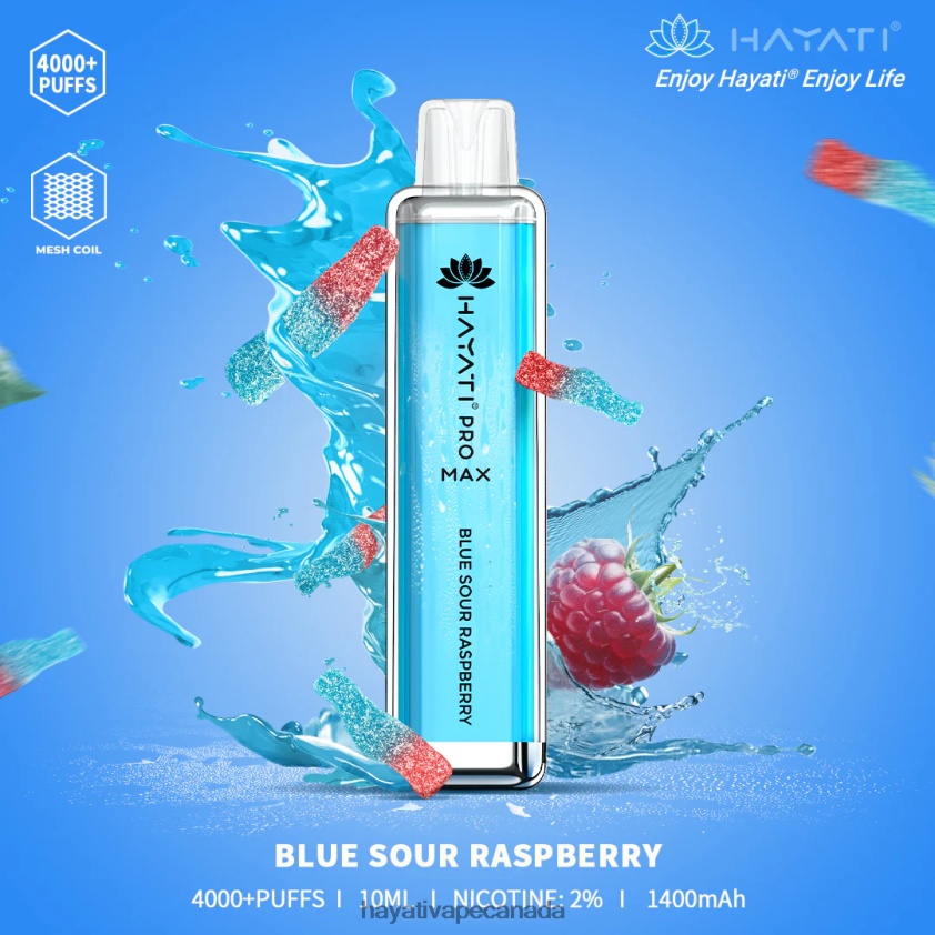 Hayati Vape Review - 2LHDP896 Hayati Pro Max Disposable Blue Sour Raspberry
