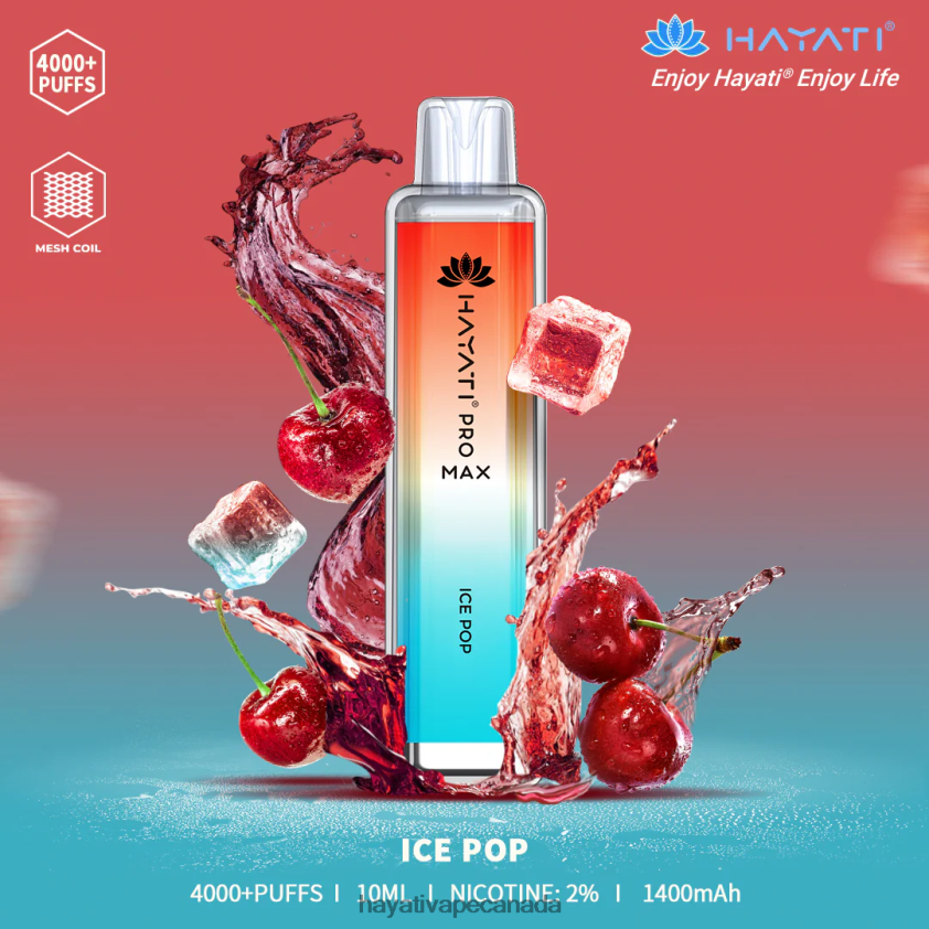 Hayati Vapes Wholesale - 2LHDP8107 Hayati Pro Max Disposable Ice Pop