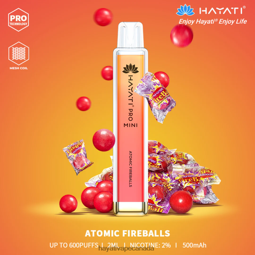 Hayati Ottawa - 2LHDP81 Hayati Pro Mini Disposable Atomic Fireball
