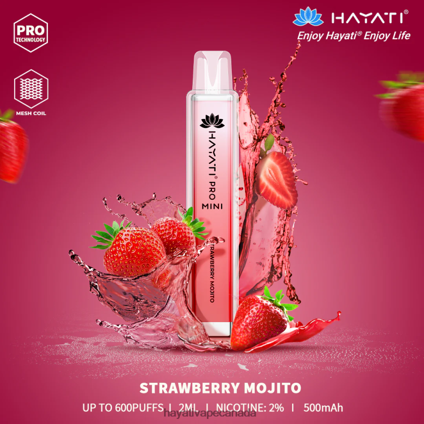 Hayati Ottawa - 2LHDP821 Hayati Pro Mini Disposable Strawberry Mojito
