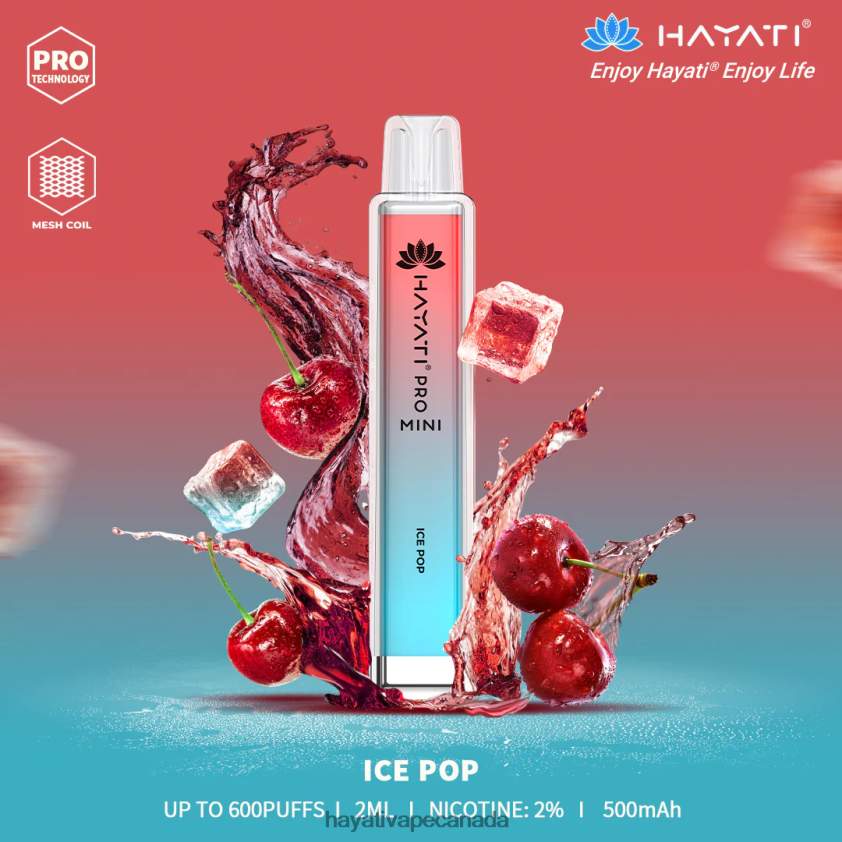 Hayati Price Canada - 2LHDP818 Hayati Pro Mini Disposable Ice Pop