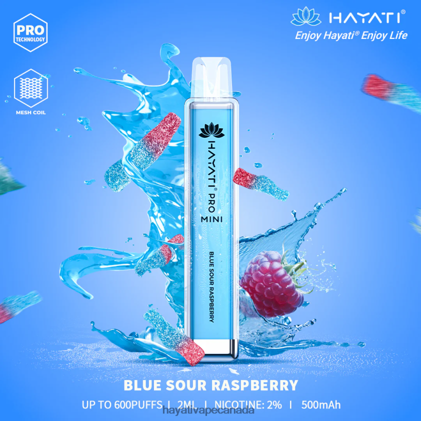 Hayati Vape Flavours - 2LHDP84 Hayati Pro Mini Disposable Blue Sour Raspberry