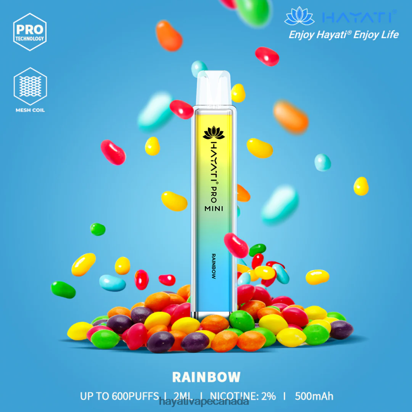 Hayati Vape Shop - 2LHDP819 Hayati Pro Mini Disposable Rainbow