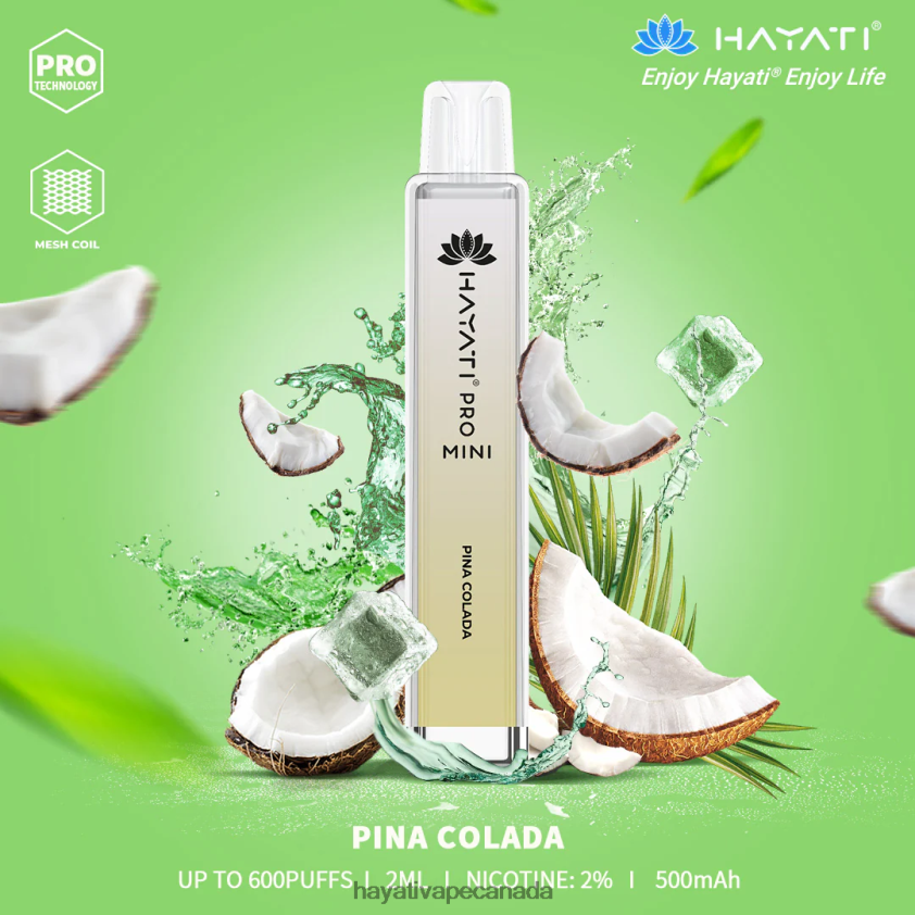Hayati Vape Shop - 2LHDP829 Hayati Pro Mini Disposable Pina Colada