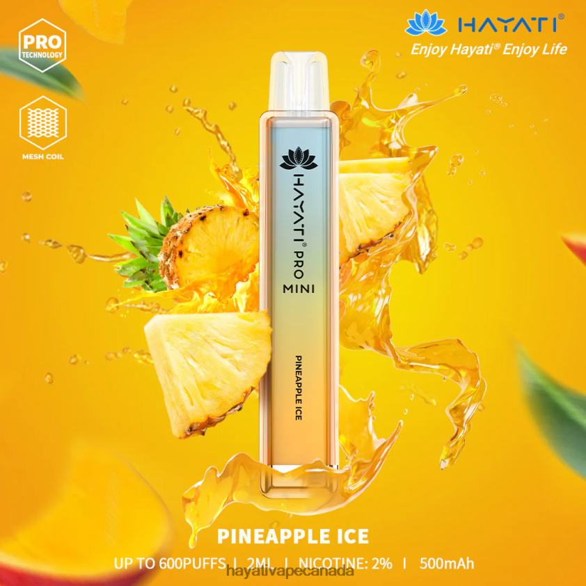 Hayati Vapes Wholesale - 2LHDP817 Hayati Pro Mini Disposable Pineapple Ice