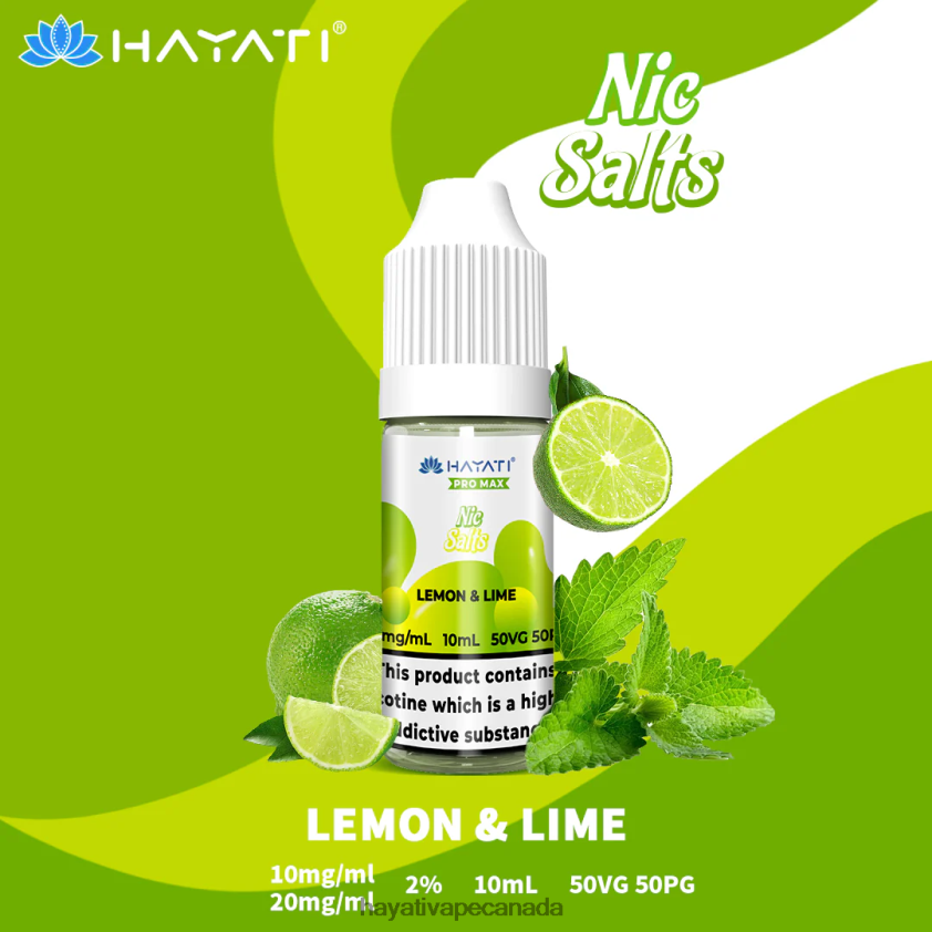 Hayati Ottawa - 2LHDP8241 Hayati Pro Max Nic Salts Lemon & Lime