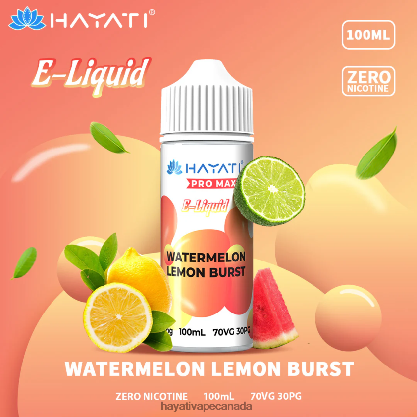 Hayati Ottawa - 2LHDP8261 Hayati Pro Max Nic Salts Watermelon Lemon Burst