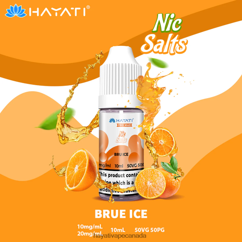 Hayati Price Canada - 2LHDP8248 Hayati Pro Max Nic Salts Brue Ice