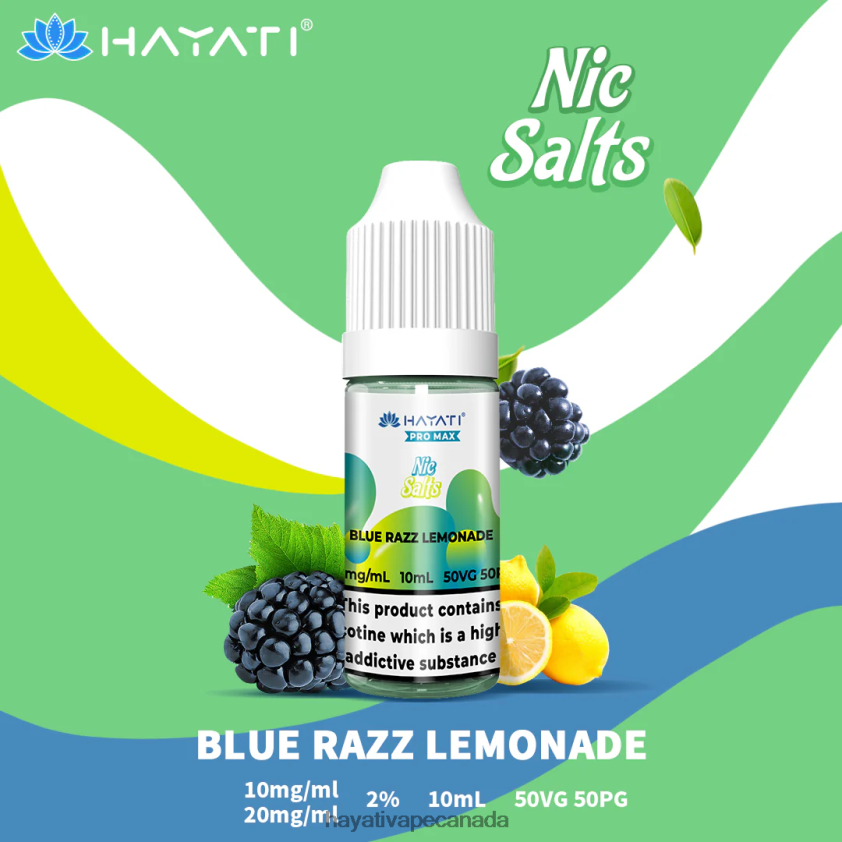 Hayati Vape Canada - 2LHDP8232 Hayati Pro Max Nic Salts Blue Razz Lemonade
