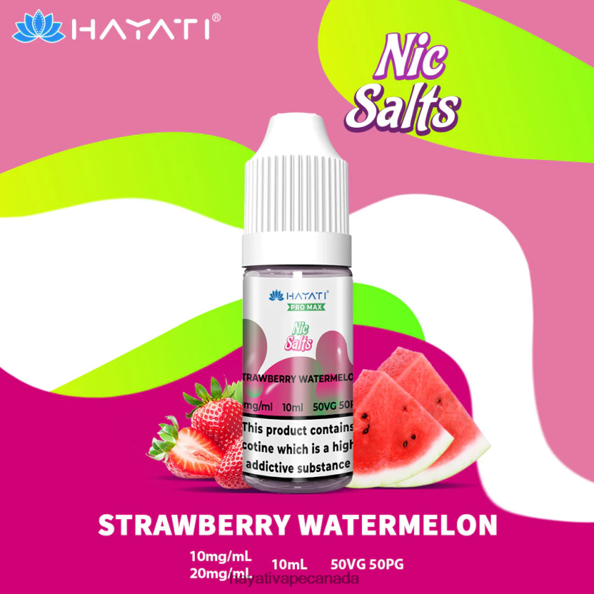 Hayati Vape Flavours - 2LHDP8254 Hayati Pro Max Nic Salts Strawberry Watermelon
