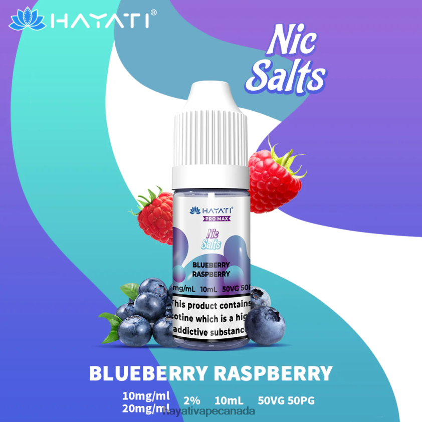 Hayati Vape Liquid - 2LHDP8235 Hayati Pro Max Nic Salts Blueberry Raspberry