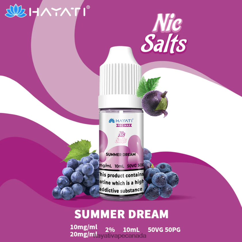 Hayati Vape Review - 2LHDP8246 Hayati Pro Max Nic Salts Summer Dream