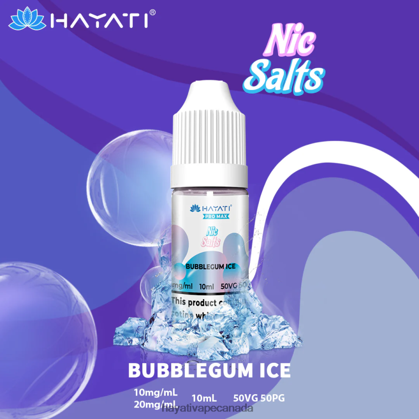 Hayati Vape Shop - 2LHDP8249 Hayati Pro Max Nic Salts Bubblegum Ice