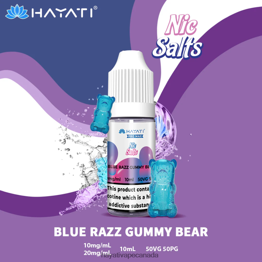 Hayati Vapes Wholesale - 2LHDP8247 Hayati Pro Max Nic Salts Blue Razz Gummy Bear