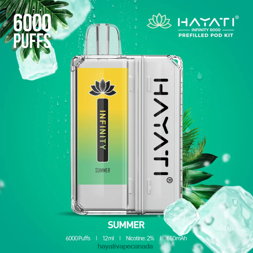 Hayati Vape Canada - 2LHDP8162 Hayati Infinity 6000 Pod Kits Summer