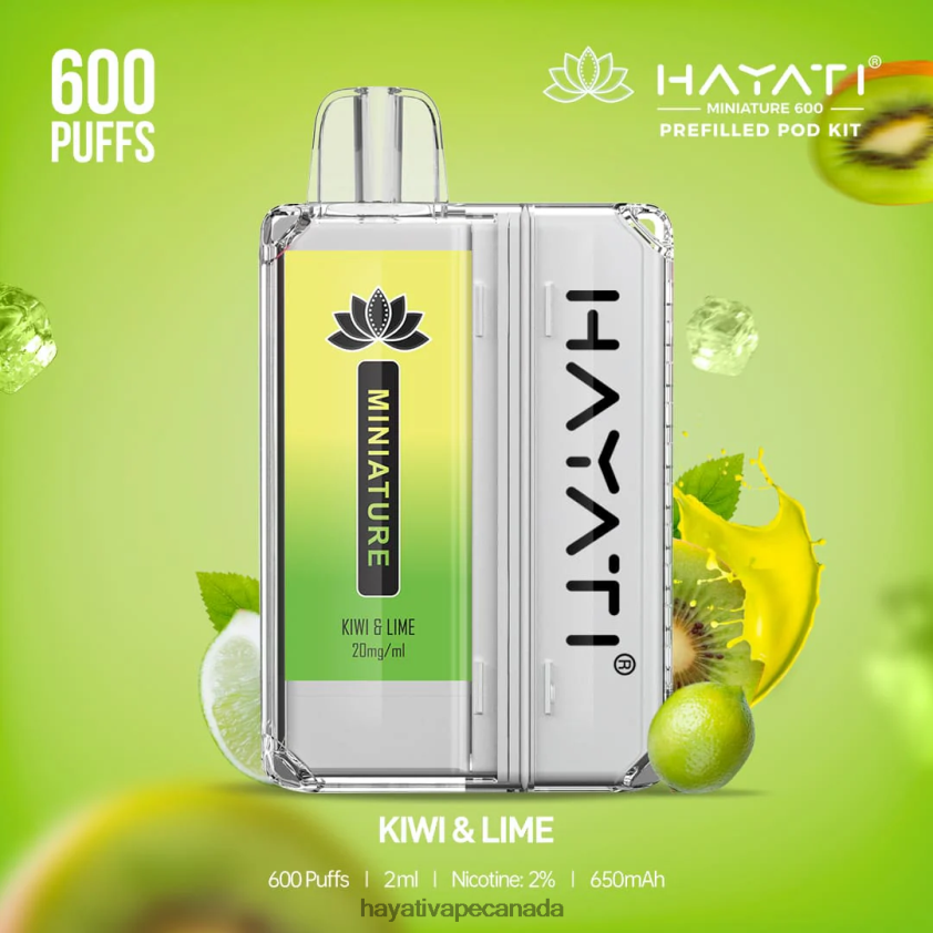 Hayati Price Canada - 2LHDP838 Hayati Miniature 600 Pod Kits Kiwi & Lime