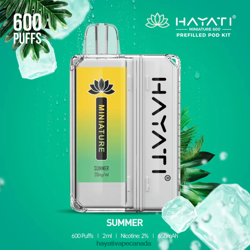 Hayati Price Canada - 2LHDP848 Hayati Miniature 600 Pod Kits Summer