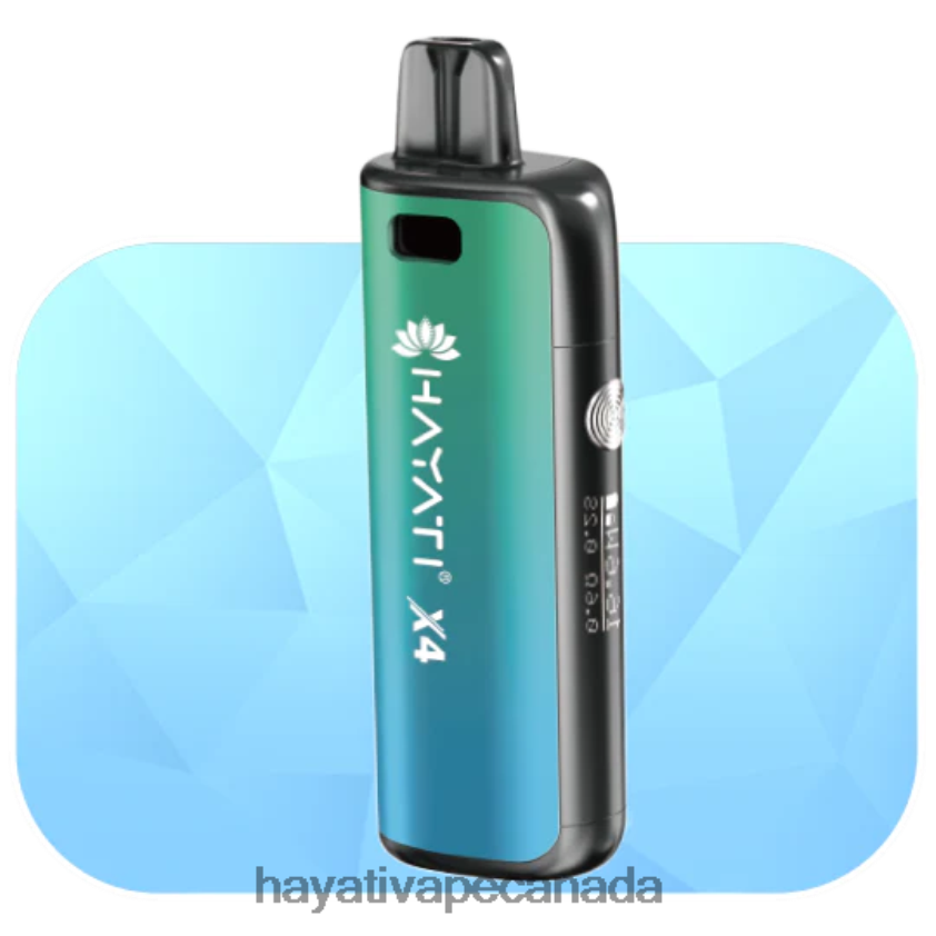Hayati Vape Shop - 2LHDP859 Hayati X4 Refillable Pod System Aurora Green